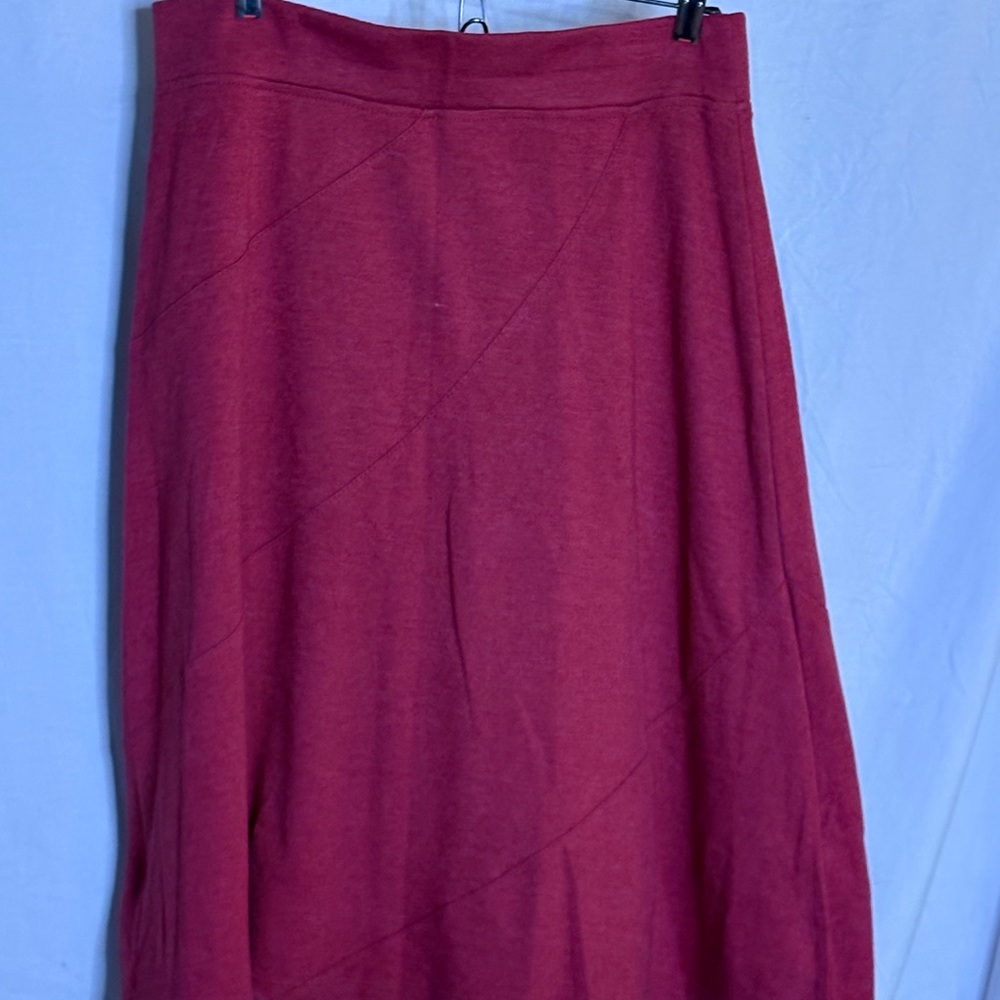 Indigo Deep Red A-Line Skirt